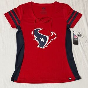 47 Women's Red and Navy Team Logo Jersey
